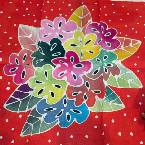 Colorful Floral Handkerchief - Picture 4 of 8
